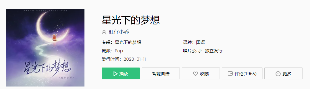 《抖音》星光下的梦想歌曲介绍