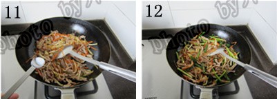 榨菜炒肉丝步骤11-12