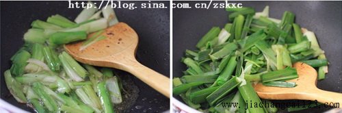 大蒜炒鸭肉步骤3