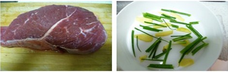 凉拌豆豉牛肉步骤1