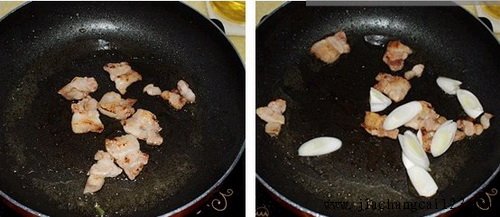 辣白菜炒五花肉步骤5-6