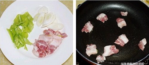 辣白菜炒五花肉步骤3-4