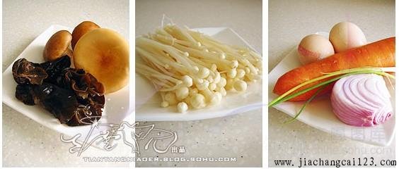 菌菇滑蛋原料