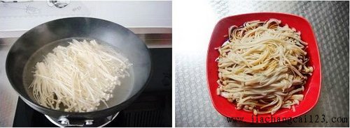 白灼金针菇步骤3