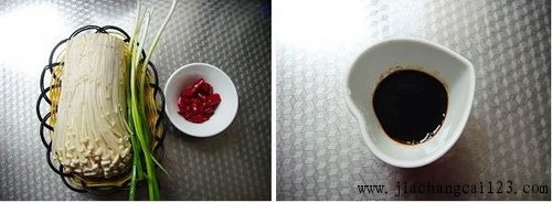 白灼金针菇步骤1-2