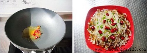 白灼金针菇步骤5