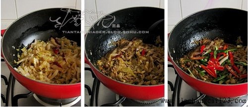 酸白菜牛肉丝步骤10-12