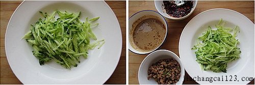麻汁肉丁蕨根粉步骤7