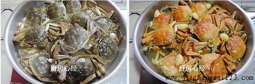 蒜子河蟹步骤3