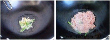 肉丝烧金针菇