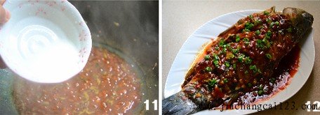 豆瓣全鱼步骤11-12
