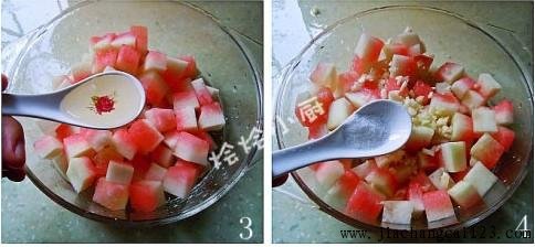 凉拌西瓜皮