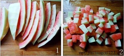凉拌西瓜皮