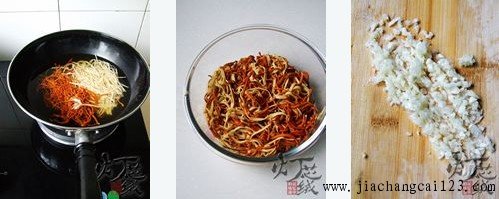 虫草花拌豆皮步骤4-6