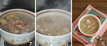 鱿鱼排骨汤步骤7-8