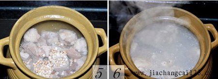 豆芽薏仁排骨汤步骤5-6