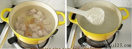 干贝排骨粥步骤5-6