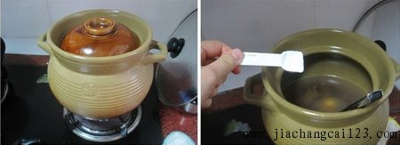 乌鸡煲灵芝汤步骤7-8