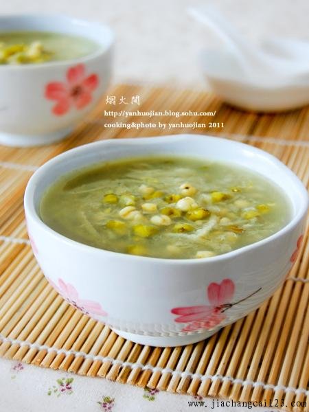 藕丝薏仁绿豆汤