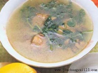 豆苗鸡肉汤