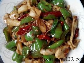 青椒炒墨鱼仔
