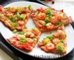 虾仁鸡蛋饼