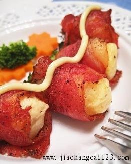 培根土豆蔬菜卷