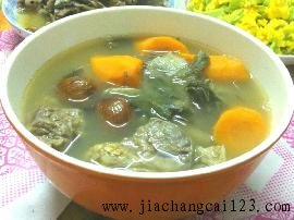 菜干猪肺汤