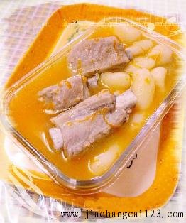 排骨土豆球汤