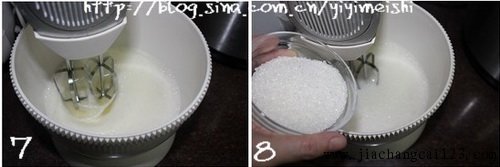 双色肉松蛋糕卷步骤7-8