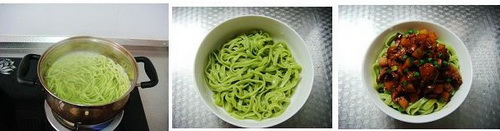 香菇鸡丁捞面步骤10