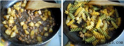 黑椒凉薯牛肉丁螺旋面步骤5