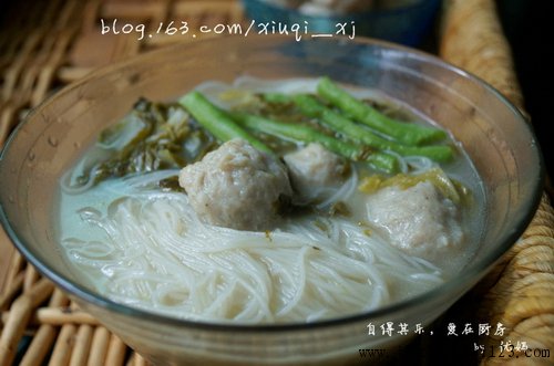 鱼丸面的做法