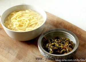 雪菜肉丝面的做法步骤7