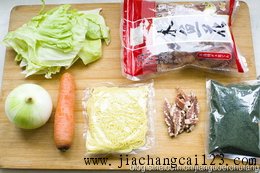 五彩日式炒面原料