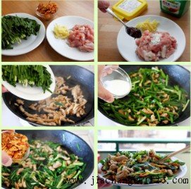小吃大全【韭菜肉丝春卷】的做法
