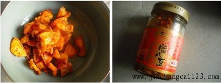 腊八豆猪油渣步骤2